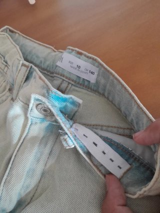 Vaqueros cortos niña talla 10
