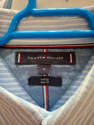 Camisa Tommy Hilfiger Rayas Azul Claro