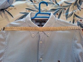 Camisa Tommy Hilfiger Rayas Azul Claro