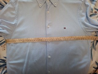 Camisa Tommy Hilfiger Rayas Azul Claro