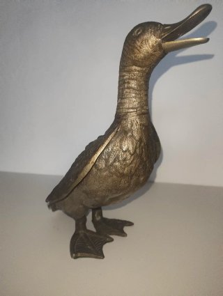 Pato de Bronce Vintage Grande