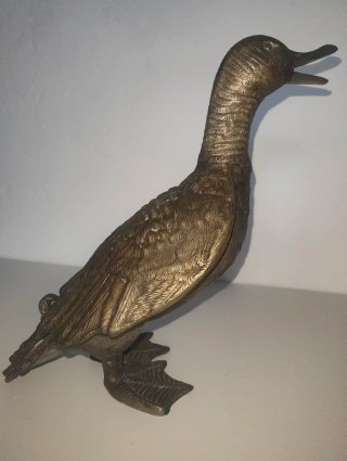 Pato de Bronce Vintage Grande