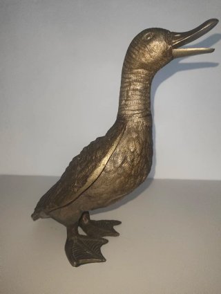 Pato de Bronce Vintage Grande