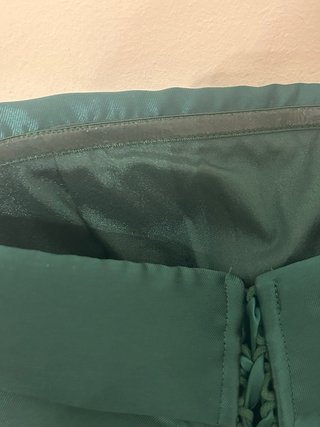 Vestido largo SHEIN verde corte princesa