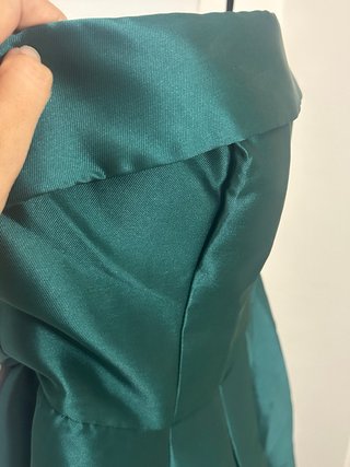 Vestido largo SHEIN verde corte princesa