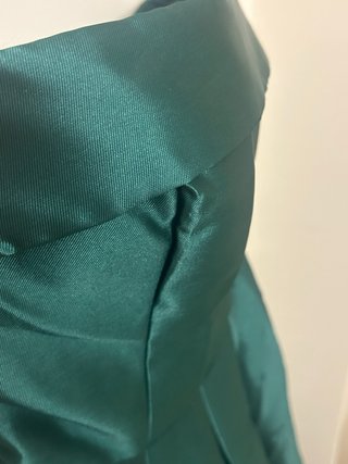 Vestido largo SHEIN verde corte princesa
