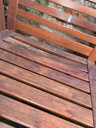 Sofá esquinero de madera para exterior