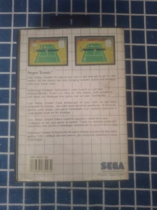 MASTERSYSTEM SUPER TENNIS ORIGINAL COMPLETO