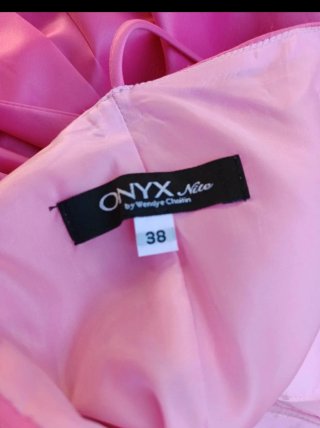 Vestido Onyx largo rosa talla 38