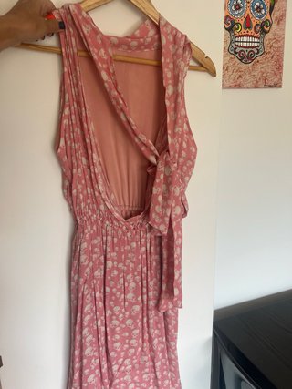 Vestido rosa calaveras corto