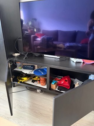 Mueble salón IKEA BESTÅ negro-marrón