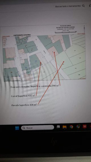 Lote casa corral y parcela adyacente