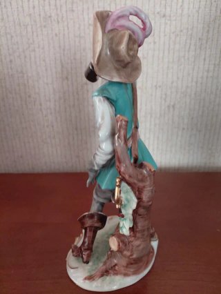 Figura Capodimonte Nápoles Porcelana