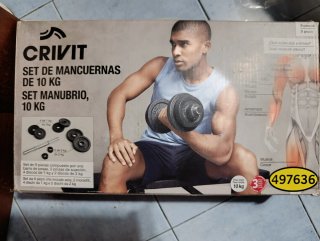 Set Mancuernas CRIVIT 10 kg