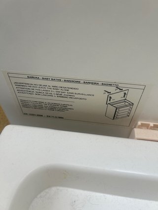 Cambiador Cómoda Blanca Mi Cuna con bañera ruedas