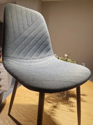 Sillas comedor JONSTRUP azul/roble
