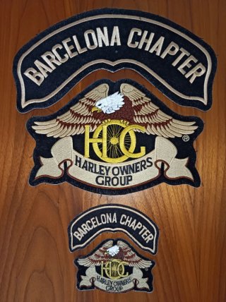 Lote 4 Parches Harley Davidson Barcelona