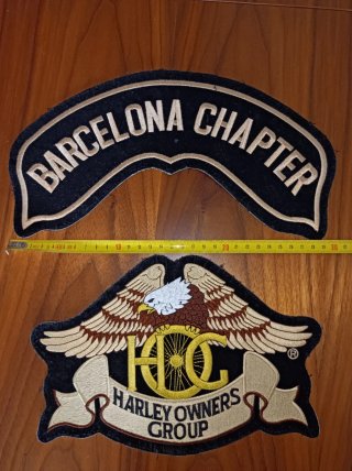 Lote 4 Parches Harley Davidson Barcelona