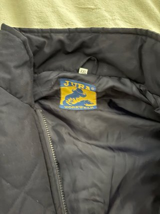 Chaleco de trabajo azul marino acolchado