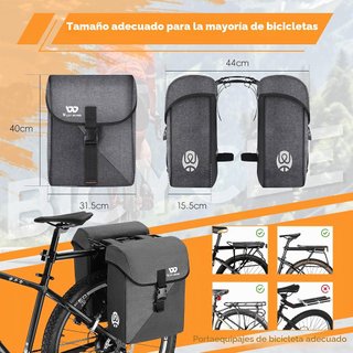 Alforjas para Bicicleta 35L Portaequipajes