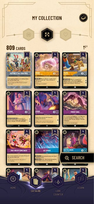 Album y mas de 800 cartas de Lorcana