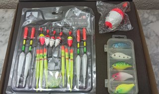 Caja de señuelos y accesorios de pesca