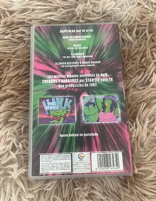 Serie Animacion VHS El Increíble Hulk