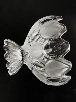 Centro tulipán de cristal esmerilado Bohemia Glass