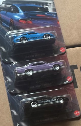 Hot Wheels Fast & Furious Set 3 Auto Silver Series