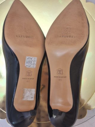 Tacones negros Latouche elegantes parís glamour