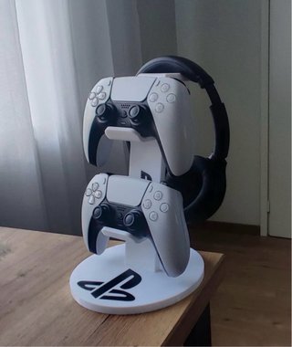 Soporte Doble PS5 + Auriculares
