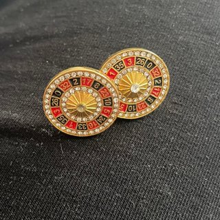 Pendientes Roulete Dorados con Circonitas