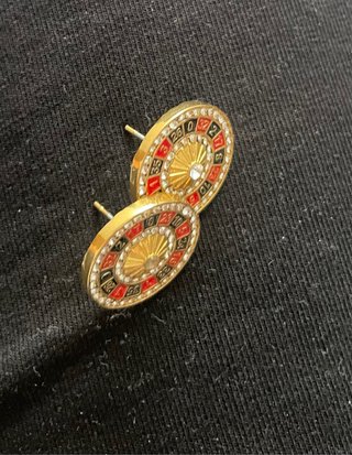 Pendientes Roulete Dorados con Circonitas