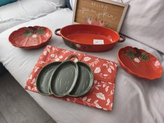 Platos de cerámica otoño