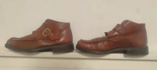 Zapatos Monk Strap Piel Italiana Talla 42