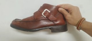 Zapatos Monk Strap Piel Italiana Talla 42
