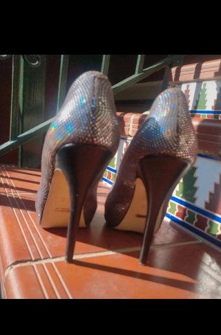 Tacones Menbur Irisados Talla 40