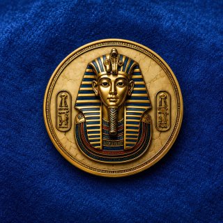 Moneda Antiguo Egipto Faraón