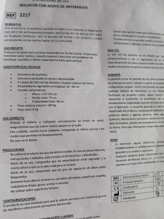 Andador Ortopedia con Ruedas