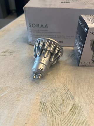 Bombilla LED MR16 GU10 Soraa. Caja de 10 bombillas
