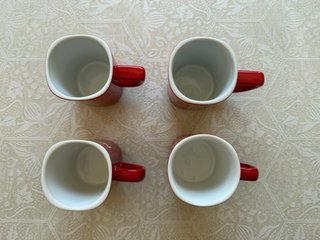 Tazas Nescafé Vintage Rojas (4 uds)