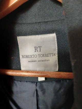 Abrigo 3/4 Roberto Torreta Azul Marino T44