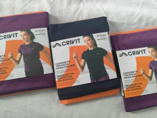 Lote 2 Camisetas Técnicas Crivit Mujer Talla M 42