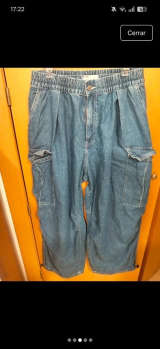 Pantalón ancho vaquero