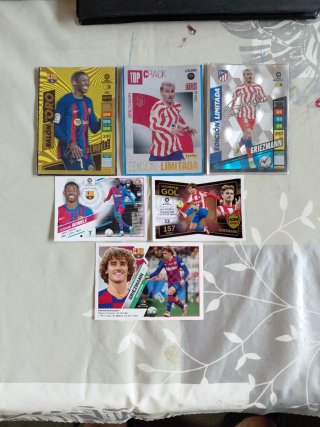 Lote cromos y cartas La Liga: Griezmann y Dembélé