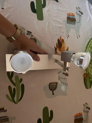 Lámpara de techo plateada