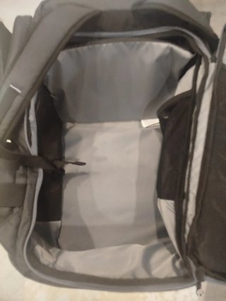 Mochila de gimnasio negra y gris