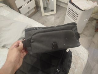 Mochila de gimnasio negra y gris