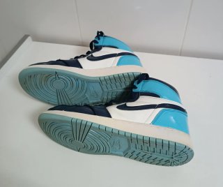 Zapatillas Nike Botín Azul y Blanco