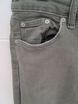 Pantalón cargo denim verde